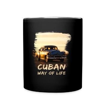 Cuba, Cuba, Mode de vie cubain, Oldtimer, Vacances - Mug uni - noir - Devant