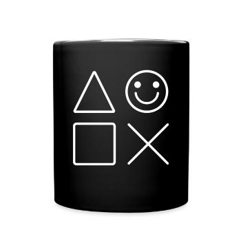 Gaming Gamer Nerd Nerds Videogames Videospiele - Tasse einfarbig - Schwarz - Vorne