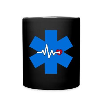 Medicine doctor doctor paramedic paramedic - Full Colour Mug - black - Front