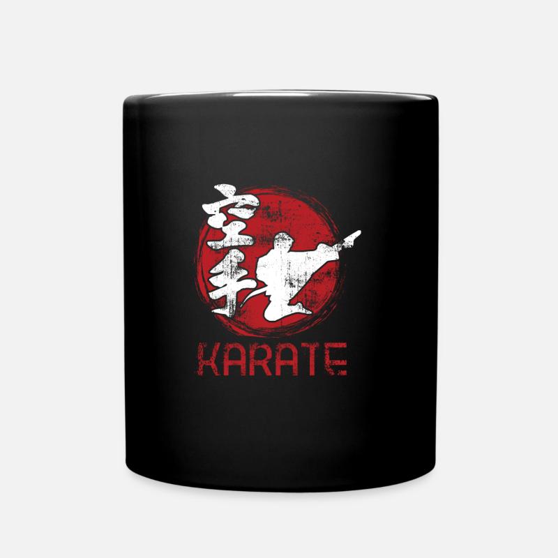 Karate - Tasse einfarbig - Schwarz