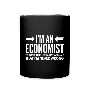 Economics Occupations Economist Finance Gift A - Full Colour Mug - black - Front