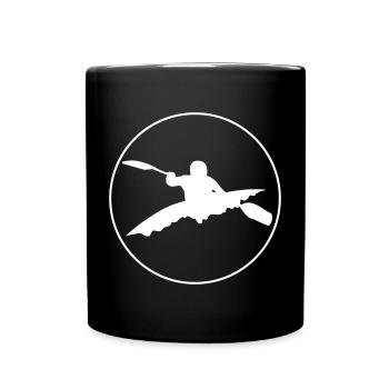 Kayak Paddling - Design - Full Colour Mug - black - Front
