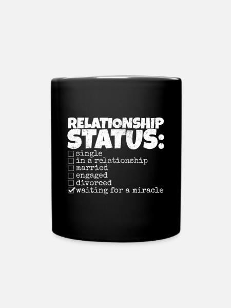 funny relationship status relationship single solo - Full Colour Mug - black