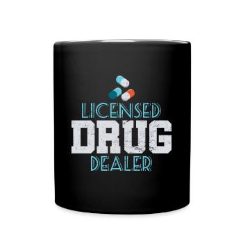 Apotheker Medikamente Apotheke lustig - Tasse einfarbig - Schwarz - Vorne