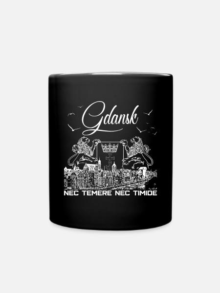 Gdansk - Tasse einfarbig - Schwarz