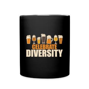 Bier Bierflasche Alkohol Weizenbier Spruch - Tasse einfarbig - Schwarz - Vorne
