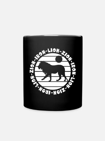 Lion de fer Zion Rastafari Reggae Löwe - Mug uni - noir