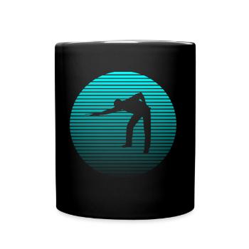 Billiard Snooker - Tasse einfarbig - Schwarz - Vorne