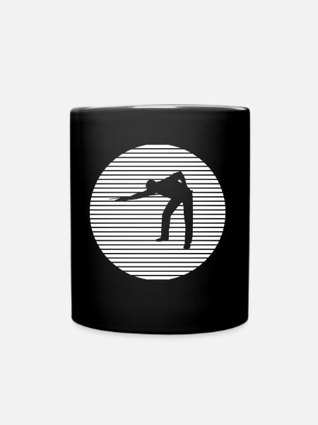 Billiard Snooker - Tasse einfarbig - Schwarz