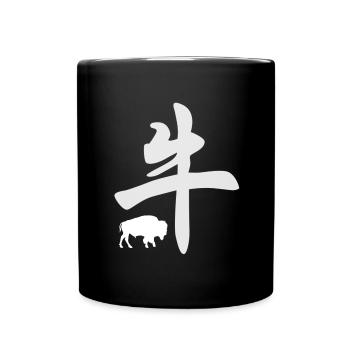 Chinese zodiac ox - Full Colour Mug - black - Front