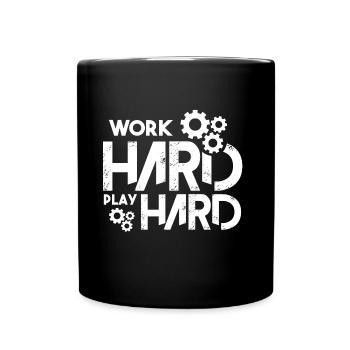 Arbeitstier - Tasse einfarbig - Schwarz - Vorne