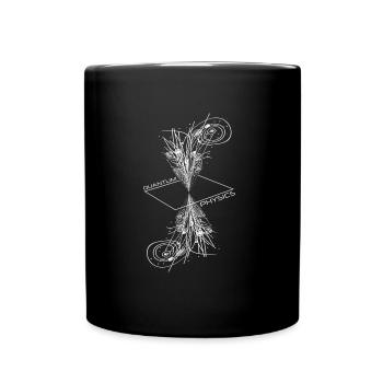 Quantenphysik - Tasse einfarbig - Schwarz - Vorne