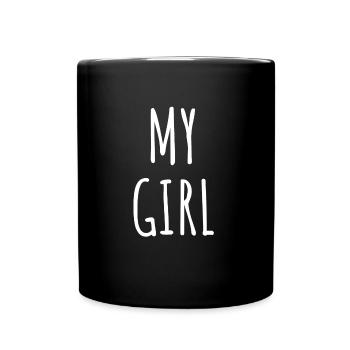 Ma fille | Cool & Design amusant - Mug uni - noir - Devant