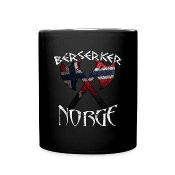 Berserker Norge Norway - Full Colour Mug - black - Front