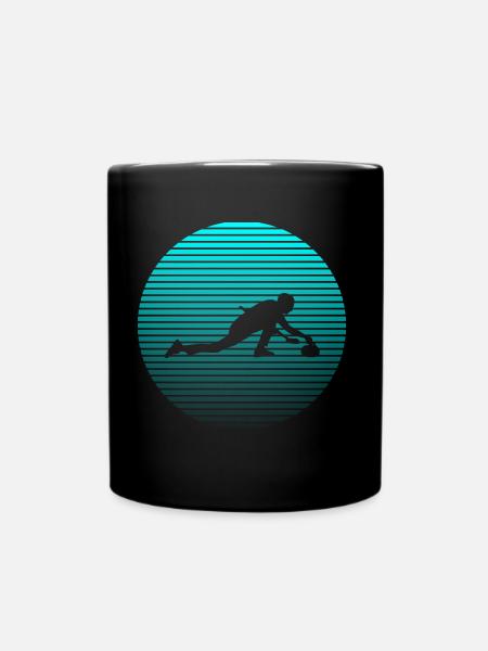 curling - Full Colour Mug - black