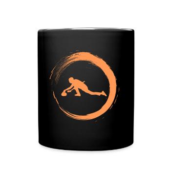 Curling - Tasse einfarbig - Schwarz - Vorne