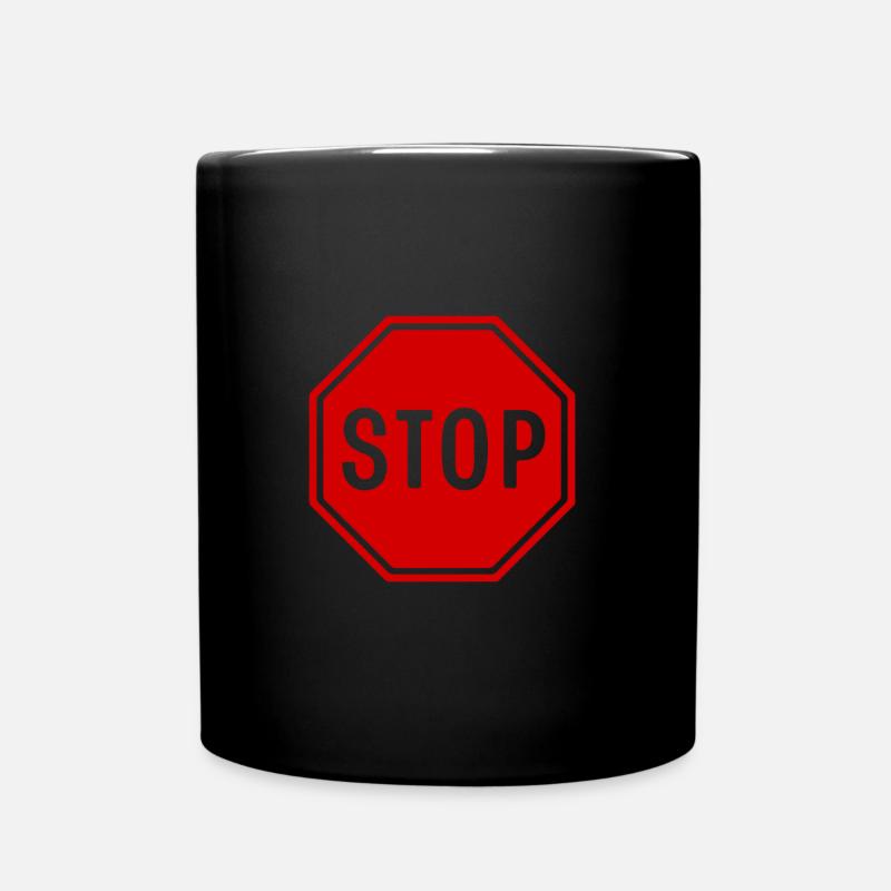 STOP - Mug uni - noir