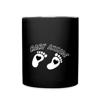 baby inside - Full Colour Mug - black - Front