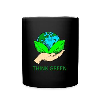 Protection du climat. Sauvez le monde. T-Shirt Design - Mug uni - noir - Devant