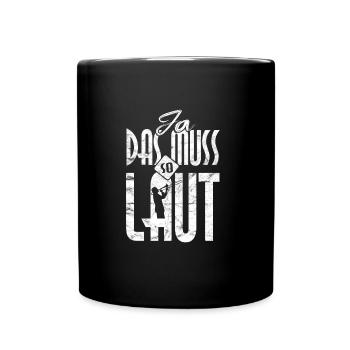 Posaune Blasmusik - Tasse einfarbig - Schwarz - Vorne