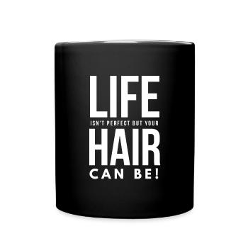 Hairdresser Life - Tasse einfarbig - Schwarz - Vorne