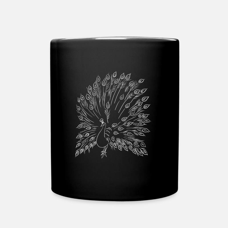 Paon paon paon - Mug uni - noir