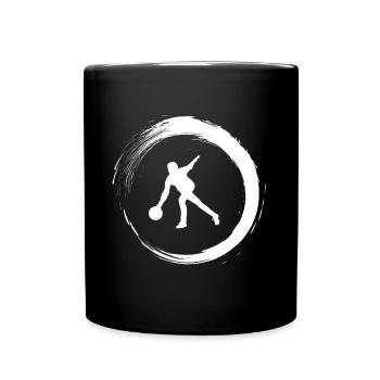 Bowling - Tasse einfarbig - Schwarz - Vorne