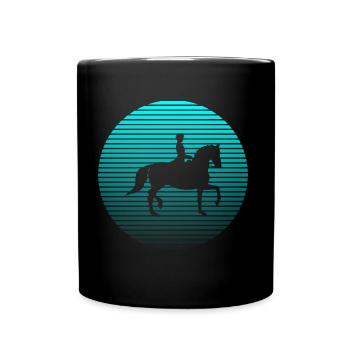 horsewoman - Full Colour Mug - black - Front