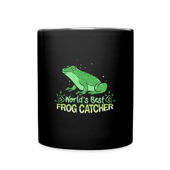 Meilleur receveur de grenouilles du monde - Mug uni - noir - Devant