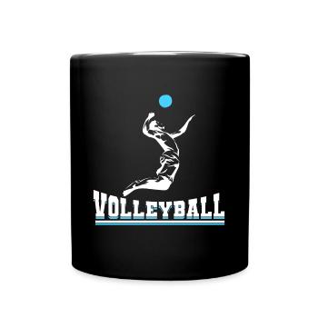Volleyball beach volleyball sport - Full Colour Mug - black - Front
