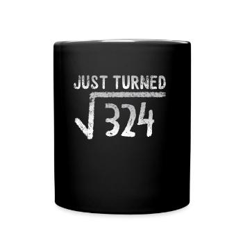 math 18ème anniversaire - Mug uni - noir - Devant