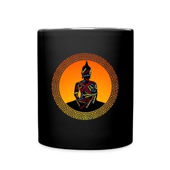 meditation - Full Colour Mug - black - Front