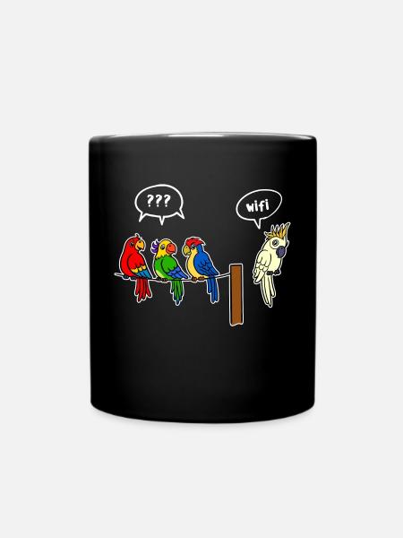 Wifi Internet sans fil Internet sans fil Drôle Humour - Mug uni - noir