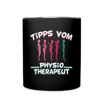 Physiotherapist Physiotherapist Physio Tips - Full Colour Mug - black - Front