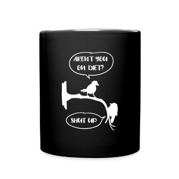 Diet Fat Thick Weight Bodyweight Funny saying - Full Colour Mug - black - Front