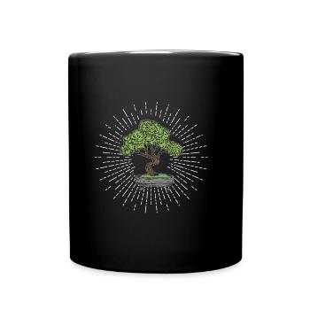Bonsaï japonais - Mug uni - noir - Devant