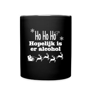 Merry Christmas with Alcohol - Full Colour Mug - black - Front