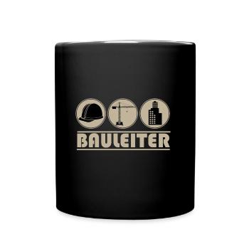 Bauleiter - Baustelle - Tasse einfarbig - Schwarz - Vorne