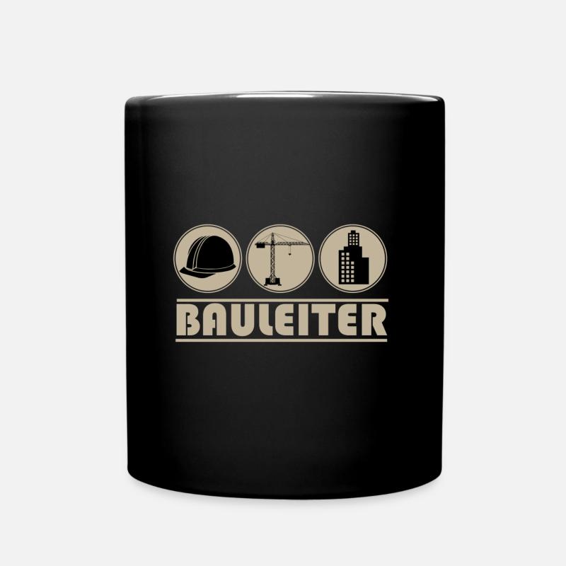 Bauleiter - Baustelle - Tasse einfarbig - Schwarz