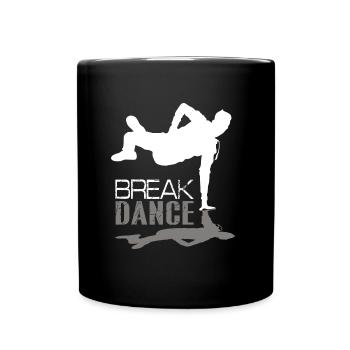 Breakdance - Tasse einfarbig - Schwarz - Vorne