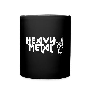 Heavy Metal - Tasse einfarbig - Schwarz - Vorne