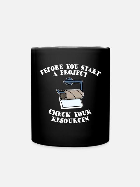 Project Project Manager Funny Sayings Humorous - Mug uni - noir