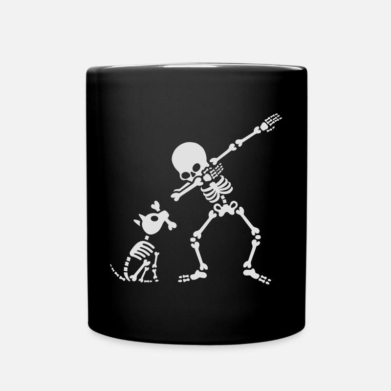 Dab dabbing skeleton Pet Dog Bone - Mug uni - noir