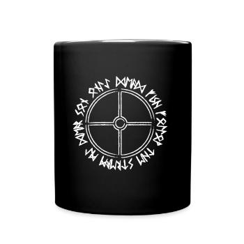 Idée cadeau cadeau Bouclier des runes viking - Mug uni - noir - Devant