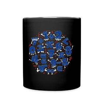 Nombres Heureux (Maths) - Mug uni - noir - Devant