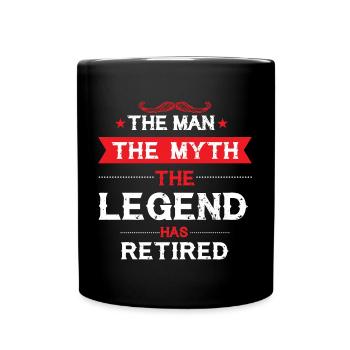 Pensionierte Legend Beratungsgebühr Ruhestandsgeschenk - Tasse einfarbig - Schwarz - Vorne