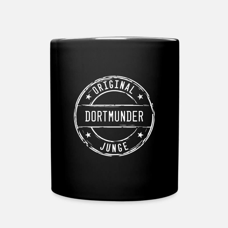Dortmund Original Dortmunder Junge Stempel - Tasse einfarbig - Schwarz