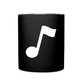 musical note - Full Colour Mug - black - Front