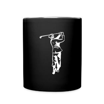 Golf - Golfing - Golfers - Full Colour Mug - black - Front