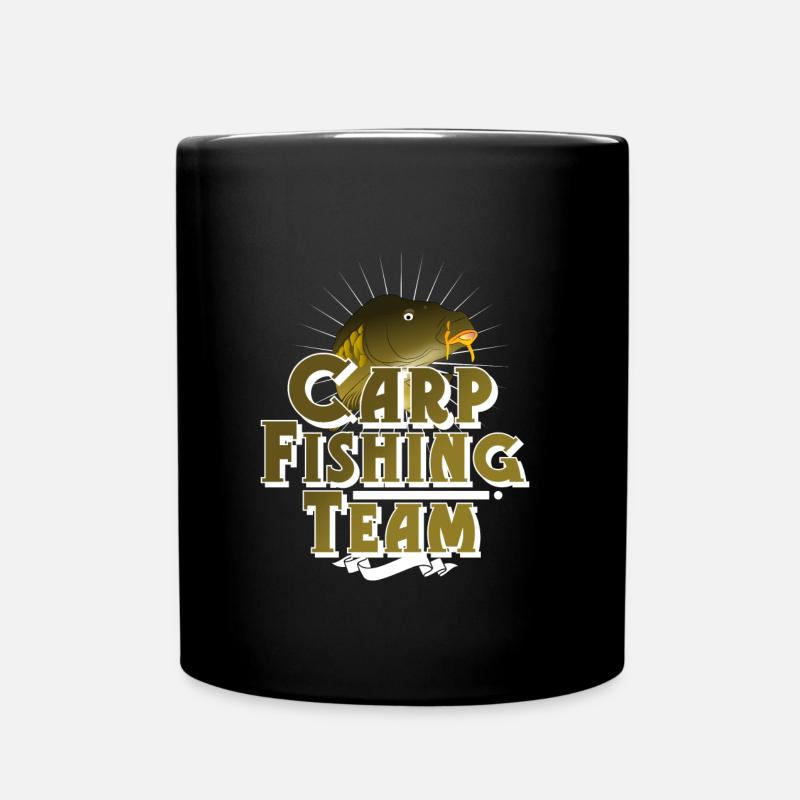 Carp Fishing Angler Angeln - Tasse einfarbig - Schwarz
